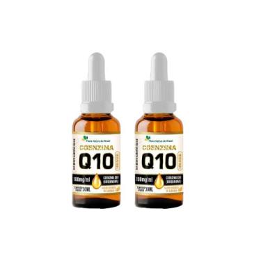 Imagem de Kit 2x Coenzima Q10 100mg gotas Laranja 2x30ml Flora Nativa - Flora Na