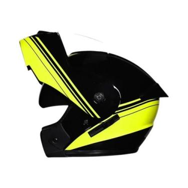 Imagem de Capacete Modular Para Motocicleta Aprovado Pelo DOT Com Dupla Lente E 