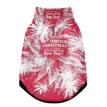 Imagem de SEHANY Casaco de Natal Flocos de Neve para Cães Pequenos, Super Quente À Prova de Vento, Jaqueta de Inverno Macia e Confortável para Clima de Neve Fria com Orifício de Coleira para Animais de