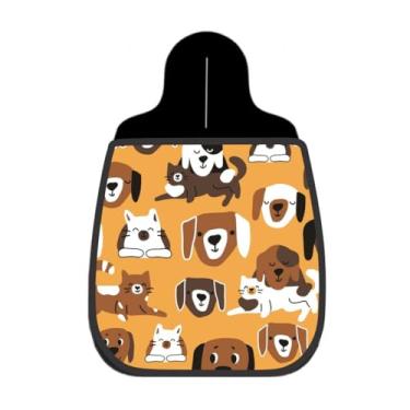 Imagem de Lixeira De Carro Organizador Lixinhocar Desenhos Cães Gatos Fundo