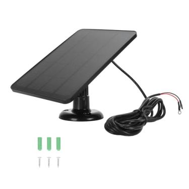 Imagem de Jectse Carregador de Câmera de Painel Solar de 10W, Suporte Ajustável à Prova D'água IP66 Com Cabo de 9,8 Pés para Campainha de Vídeo 2 3 3 Plus 4 Plus Câmera 2K (CSP4W-O-B)