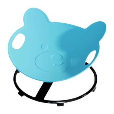 Imagem de FytStycale Cadeira Giratória Infantil, Assento Giratório Portátil para Treinamento de Coordenação E Sensorial, Antiderrapante, Ideal para Presente, Azul, Tamanho real