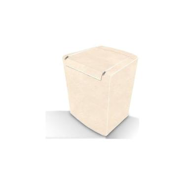Imagem de Capa para Máquina de Lavar, PVC com Forro de Poliéster, 58cm x 80cm, Proteção Contra Poeira e Arranhões, Compatível com Consul Maré e Brastemp Clean