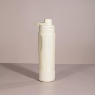 Imagem de Garrafa Térmica de Água Inox Rainbow - 650ml ou 950ml, Ideal para Academia Esportes e Dia a Dia Mantém Bebidas Geladas por Muito Tempo(Creme,Sem Personalização 950ml)