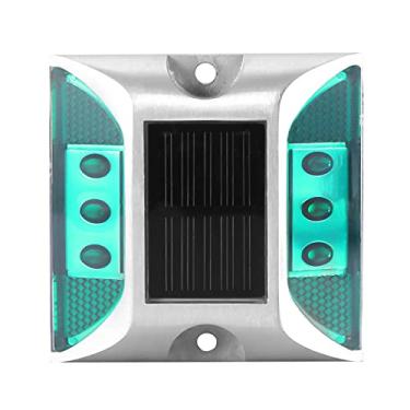 Imagem de YWBL-WH 6 LED Road Stud Light Com Energia Solar, Lâmpada de Alumínio Fundido para Exterior, Acende Automaticamente No Escuro para Calçadas e Passarelas