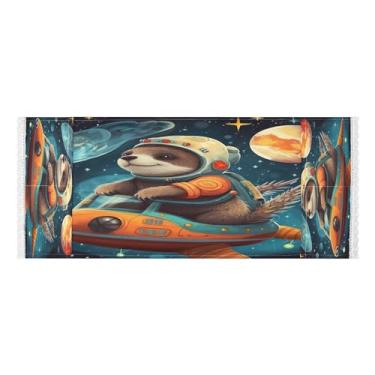 Imagem de Wassud Preguiça fofa (9) capas de lavadora e secadora, protetor de lavadora com sacos de armazenamento, capa de geladeira à prova de poeira com bolsos para lavanderia doméstica, cozinha, 120 x 55 cm