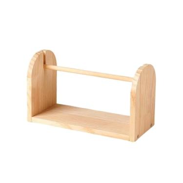 Imagem de Nishiyuenyi Organizador de Madeira para Crochê, E Horizontal, Ideal para Guardar Novelos de Lã, Perfeito para Crochê, S