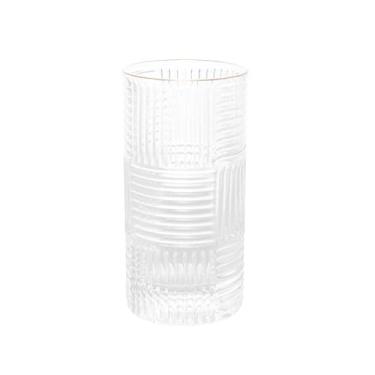 Imagem de WOLFF - Conjunto 2 Copos Altos de Vidro com Borda Dourada Chess 400ml