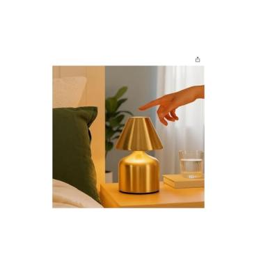 Imagem de Mini Luminária de Mesa com USB, 3 Níveis de Iluminação, Portátil, 17,5cm x 9cm, 244g, Plástico, Cabo USB Incluso