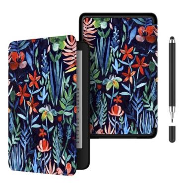 Imagem de Akacy Capa fina e leve com padrão pintado para Kindle Paperwhite 7.0 (Geração 2024, números de modelo SA568B e SA569P), capa à prova d'água Wake/Sleep (1)