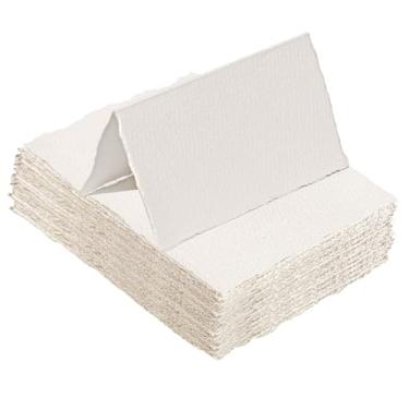 Imagem de 25 folhas de papel para aquarela, 9 x 5 cm, 300 g/m², papel artesanal áspero/texturizado para aquarelas, convites de casamento, cartões, artesanato
