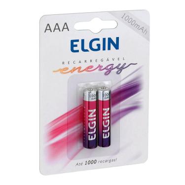 Imagem de Pilha Recarregavel Elgin Aaa 1000mah - Blister Com 2...