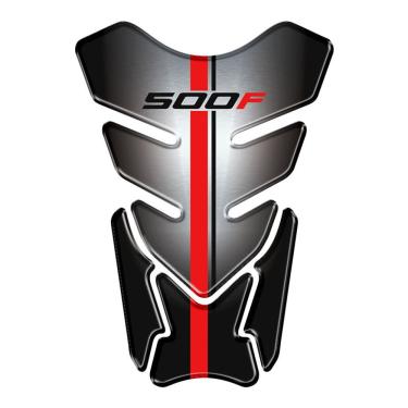 Imagem de Protetor De Tanque Adesivo Resinado Em 3d Compativel Cb500f Cor Preto E Cinza