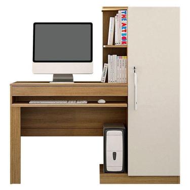 Imagem de Escrivaninha Office Cinamomo Off White - Valdemóveis