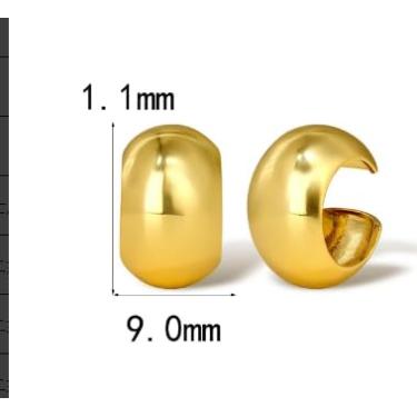 Imagem de Brincos de orelha de ouro para mulheres, brincos sem piercing, joias elegantes presentes para mulheres, brincos de orelha