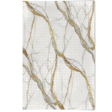 Imagem de Quebra-cabeças minimalistas para adultos em mármore branco cinza, 1000 peças, pintura animal fofo, natureza, divertido, quebra-cabeças, 1000 peças, 75 x 50 cm