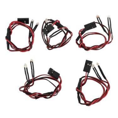 Imagem de Alomejor Kit de Luz de Carro RC, 5pcs 3mm de Alto Brilho Cogumelos LED de Contas Com Revestimento de Silicone, Luzes de Rastreador à Prova de Choque para 1/24 1/18 RC Model