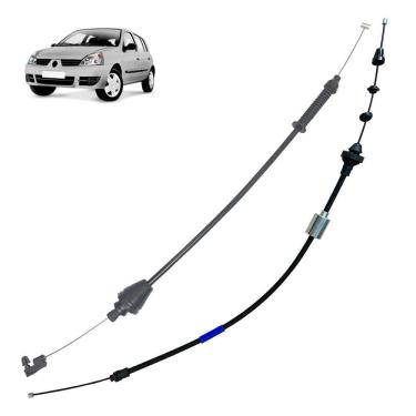 Imagem de Kit Cabo Acelerador Embreagem Clio Motor 1.0 16V 1999 À 2006