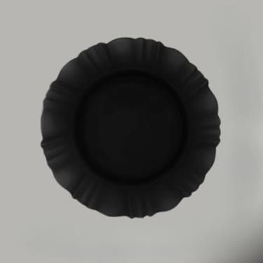 Imagem de Kit Prato Fundo com Borda Branco Refeição Churrasco Festa Pratos Plastico (KIT 20,PRETO)