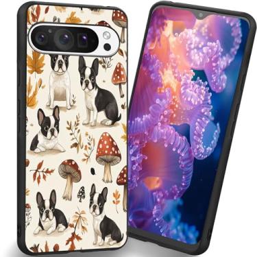 Imagem de RUUHLJLET Projetada para Google Pixel 10 Pro XL de 6,8 polegadas, capa fosca macia oferece proteção total (cogumelo buldogue francês)