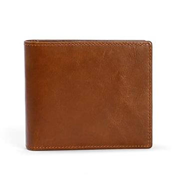 Imagem de Carteira masculina feita à mão com porta-cartões bancários carteira masculina (cor: Tamanho A: Tamanho único)