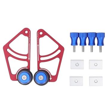 Imagem de QANYEGN Alimentador de rolo de rolamento para carpintaria, ferramenta de prensagem de guia de alimentação de serra de mesa, alimentador de carpintaria de liga de alumínio para slot