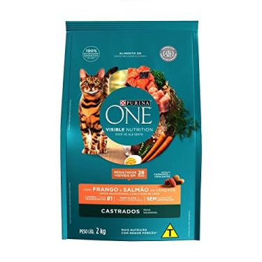 Imagem de Ração Gatos Castrados PURINA ONE Frango e Salmão 2kg