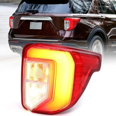 Imagem de KACHIR Conjunto de luz traseira para Ford Explorer 2020-2024 Luz de freio traseira traseira lado direito do passageiro RH LB5Z-13404-C