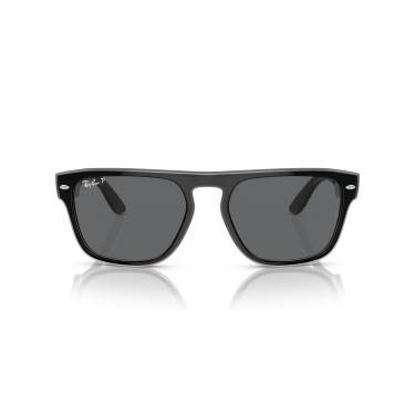 Imagem de Óculos de Sol Ray-Ban Polarizado 0RB4407 673381 Tam 57 / Preto - Lentes Cinza