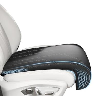 Imagem de FLORICH Almofada extensora de assento de carro para assento de motorista cadeira de escritório, assento de carro de espuma viscoelástica de couro para motoristas longos, almofada universal para