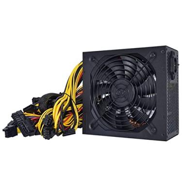 Imagem de ANZOAT Fonte de alimentação 1600w PSU PC 110v 220v Miners TX Mining Machine Support 6 peças placa gráfica para computador BTC Mining
