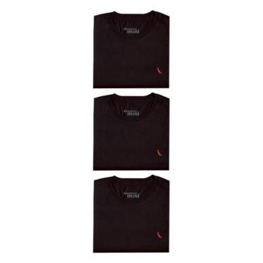 Imagem de Kit 3 Camisetas Brasa Pica Pau Bordado Reserva Mini, 04, Preto