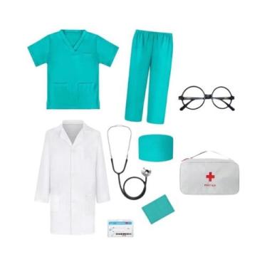 Imagem de Fantasia De Médico Infantil Para Brincar, Fantasia De Carnaval, Acessó