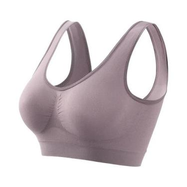 Imagem de Sutiã Esportivo Sem Costura Com Efeito Push-Up Para Mulheres, Sem Aram