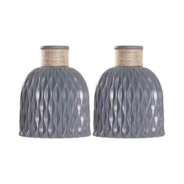 Imagem de Vaso De Flores De Plástico Imitação Cerâmica Para Decoração De Casa, C