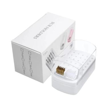 Imagem de Caixa Organizadora De Brocas Para Unhas Com 30 Compartimentos, Acrílic