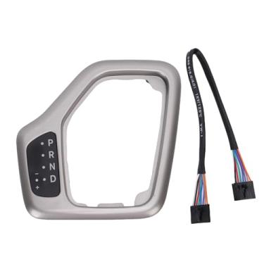 Imagem de aqxreight Moldura do Câmbio de Transmissão Com Chicote, Painel de Acabamento da Moldura do Câmbio de Reposição ABS de para Cherokee 2014 2018, OEM 5YD27LS5AA 68413957AA 601 401 (Ouro)