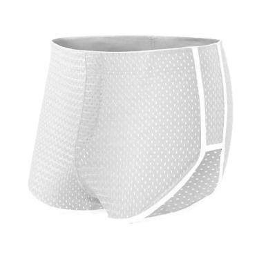 Imagem de Shorts Boxer De Seda Gelada Para O Verão Masculino, Soltos E Modernos,