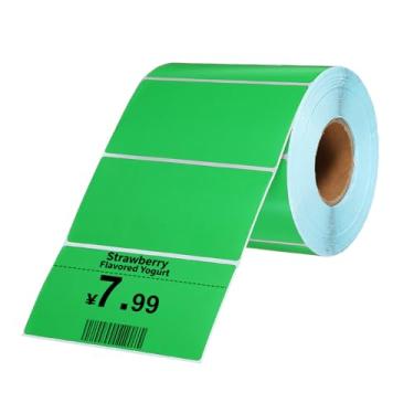 Imagem de PATIKIL 1000 etiquetas térmicas, etiquetas de impressora térmica de 5 x 9 cm, etiquetas autoadesivas, rolo de papel retangular, pequeno para impressora, etiqueta de envio, endereço de código de barras