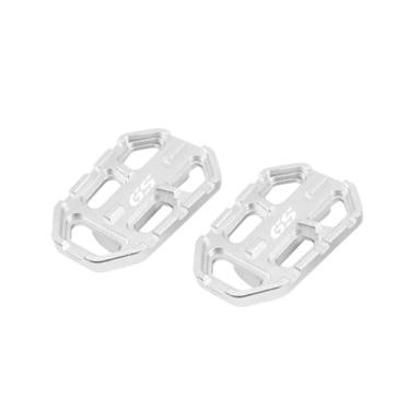 Imagem de Anti-derrapante Para g310gs g310r f750gs f850gs r nove t r1200gs boleto largo pé pegs pedais resto footpegs extensão(Silver)