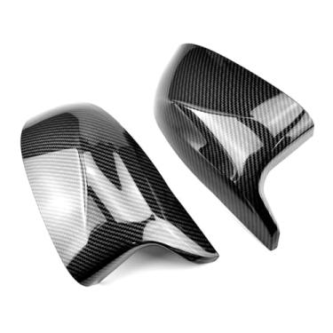 Imagem de Capa Para Espelho Lateral Do Carro Padrão De Fibra De Carbono/Piano Preto Compatível Com BMW X3 F25 X4 F26 X5 F15 X6 F16 2014-2018(Piano black)