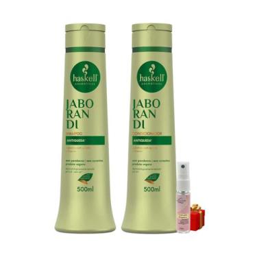 Imagem de Kit Haskell Jaborandi Shampoo 500ml Condicionador 500ml + Presente Lou