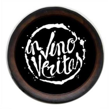 Imagem de Quadro Decorativo Porta Rolhas Redondo In Vino - Pequeno