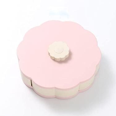Imagem de Caixa organizadora rotativa de frutas, lanches, doces, recipiente para alimentos, bandeja de armazenamento de frutas