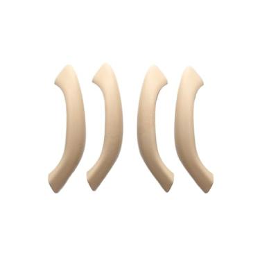 Imagem de Maçaneta interna esquerda e direita para porta de carro, compatível com bmw x1 x2 f48 f49 f39 2016-2020, substituição de acabamento da tampa externa(Beige yellow 4)