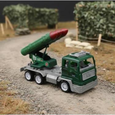 Imagem de Caminhão De Guerra Combate Míssil Fricção Brinquedo Militar - Salve Fa