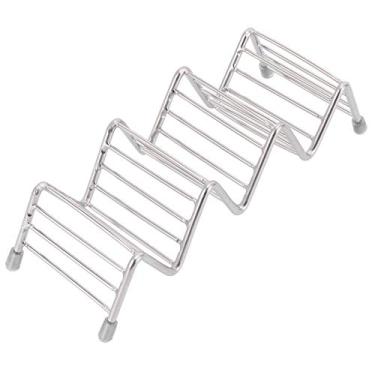 Imagem de Acouto Suporte Inovador de Aço Inoxidável 304 e Bandeja de Suporte para Panquecas - Rack Resistente para Uso Em Cozinha e Restaurante - Próprio para Máquina de Lavar Louça, Resistente a Altas (Grade