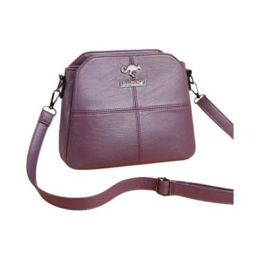Imagem de Bolsa Transversal Feminina Estilosa Em material sintético Com Forro De