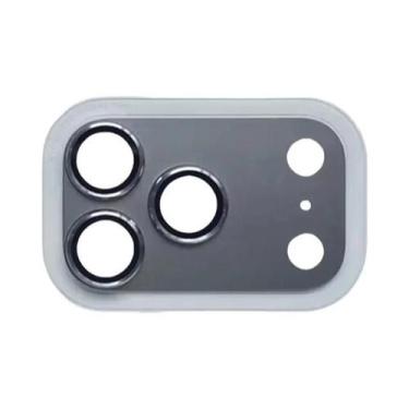 Imagem de Capa Protetora De Lente De Câmera Em Metal Liga Preto Para iPhone 17 p