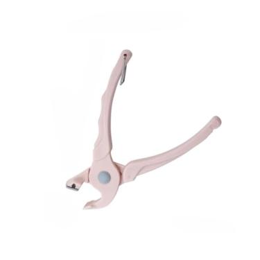 Imagem de Pinça de panela quente para levantar pratos – pinça de pizza antiqueimadura, clipe de cozinha resistente ao calor para manuseio seguro de pratos quentes (rosa)